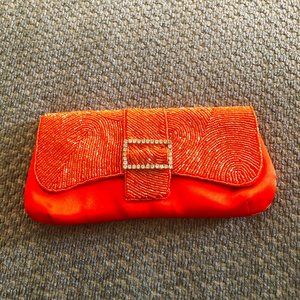 Bijoux Terner Orange Clutch